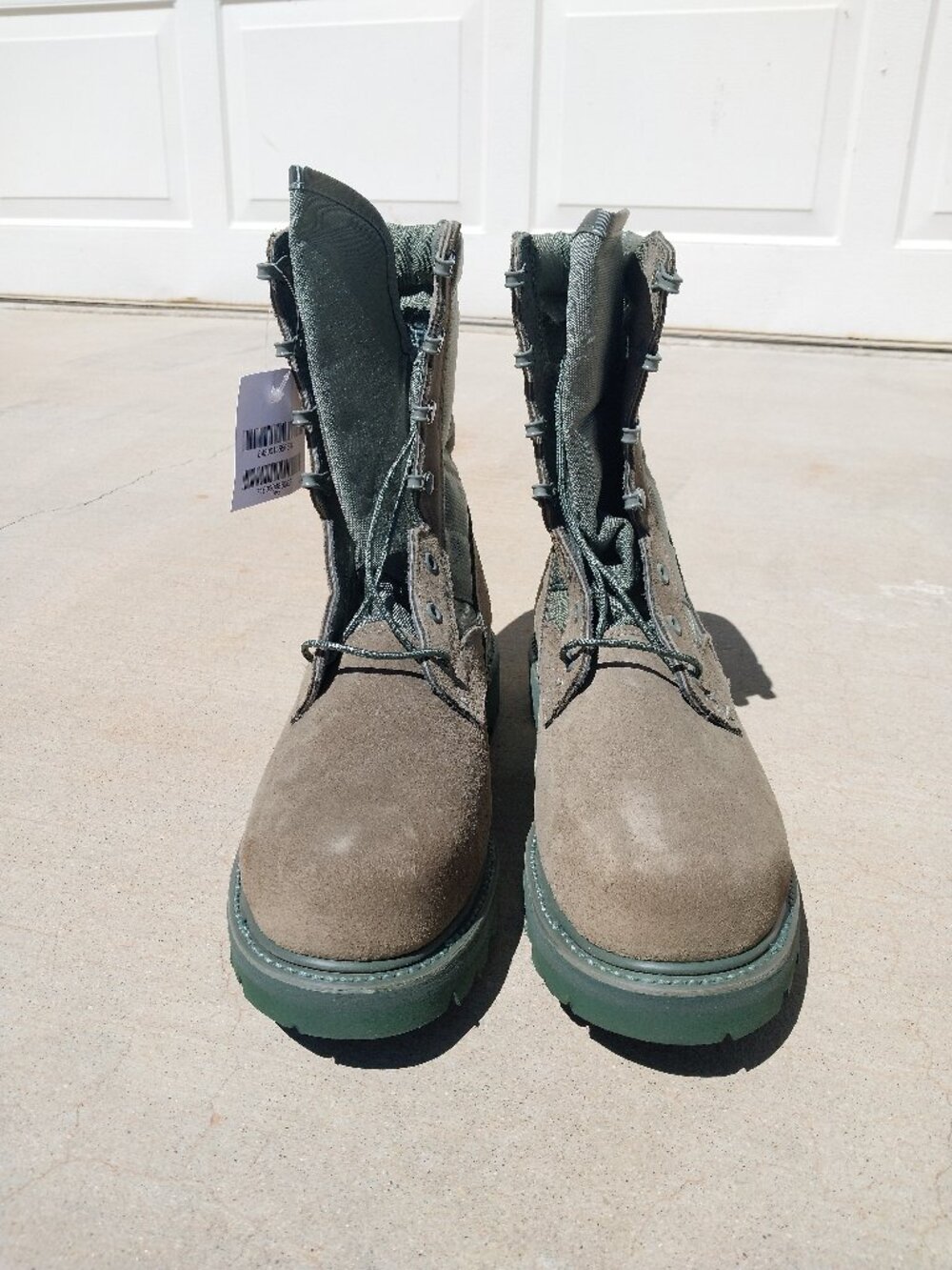 US Military NEW Thorogood Hot Weather Steel Toe Combat Boots Sage Green Size 10R